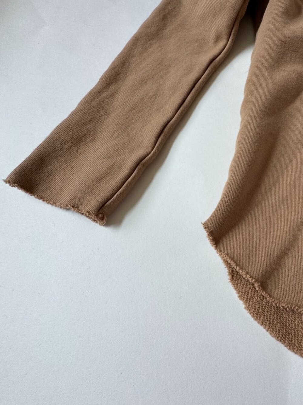 Frank & Eileen Womens S Kane Capelet Hoodie LAB521TF Camel Tan Sweatshirt - Picture 4 of 8